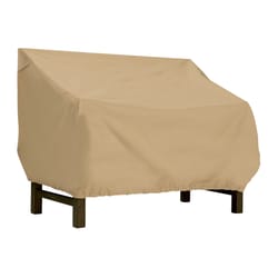 Classic Accessories Terrazzo 31 in. H X 32 in. W X 87 in. L Sand Polyester Loveseat Cover