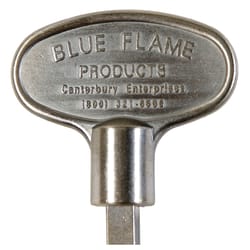 Blue Flame Gray Pewter Zinc Gas Valve Key