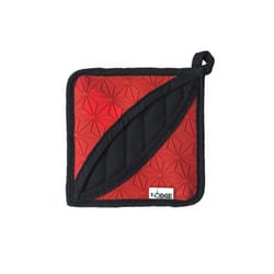 Lodge Red Kitchen Silicone/Fabric Trivet/Pot Holder