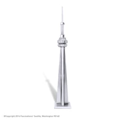 Fascinations Metal Earth CN Tower 3D Model Kit Silver