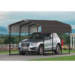 Arrow 10 ft. x 20 ft. Steel Horizontal Peak Carport without Floor Kit