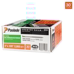 Paslode RounDrive 3 in. L Angled Strip Hot-Dip Galvanized Framing Nails 30 deg 2000 pk