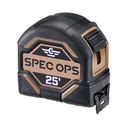 Spec Ops 25 ft. L X 3.12 in. W Tape Measure 1 pk