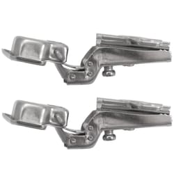 Laurey 2 in. W X 5 in. L Chrome Steel Cabinet Hinge 2 pk