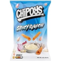 Chipoys Spicy Ranch Tortilla Chips 4 oz Bagged