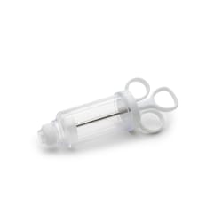 Fox Run Clear/Silver/White Stainless Steel Icing Syringe