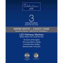 Celebrations Clear 27 in. Candy Cane Pathway Decor