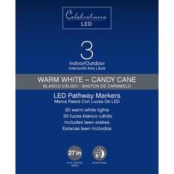 Celebrations Clear 27 in. Candy Cane Pathway Decor