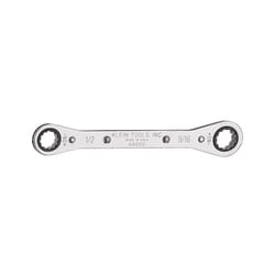 Klein Tools 1/2 in. X 9/16 in. SAE Ratcheting Box Wrench 6.875 in. L 1 pc