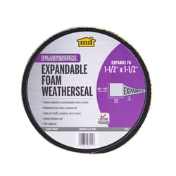 M-D Building Products PLATINUM Black Foam Weatherseal For Gaps and Openings 96 in. L X 1.5 in.