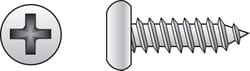 HILLMAN No. 4 Ga. X 3/4 in. L Phillips Pan Head Sheet Metal Screws 100 pk