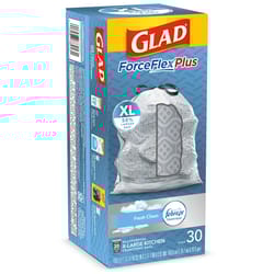Glad ForceFlex Plus 20 gal Fresh Trash Bags Drawstring 30 pk