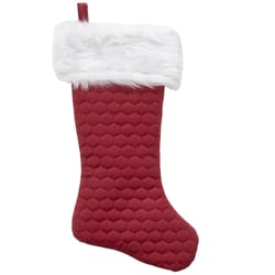 Dyno Red/White Christmas Stocking 20 in.