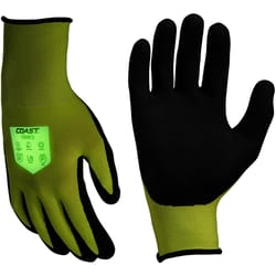 Coast Unisex Indoor/Outdoor Safety Gloves High-Vis Green L 1 pk