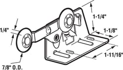 Prime-Line  7/8 in. Dia. x 1/4 in. L Mill  Nylon  Pocket Door Roller  2 pk 