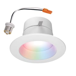 Halo RGB 4 in. W LED Smart-Enabled Recessed Downlight 7.1 W