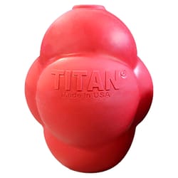 Titan Red Rubber Busy Bounce Dog Toy Large 1 pk