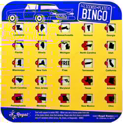 Regal License Plate Travel Bingo Multicolored