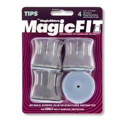 Magic Fit Magic Sliders Gray Push-On Polymer Sliding Discs 4 pk