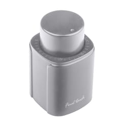 Final Touch Gray Plastic Vacuum Pump Wine Stopper