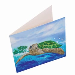 Crystal Art Craft Buddy Turtle Paradise Craft Card Kit Multicolored