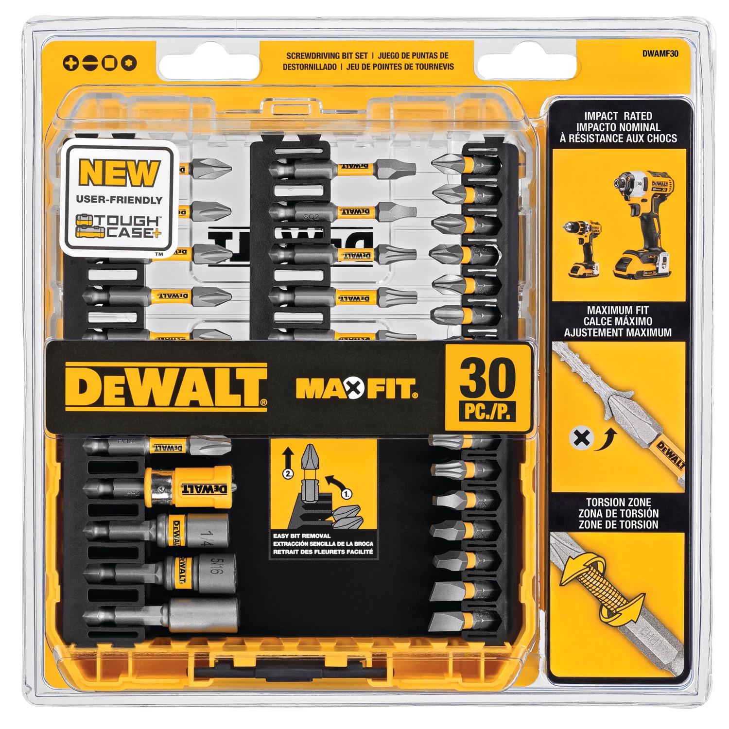 Photos - Drill Bit DeWALT Maxfit Screwdriver Bit Set 30 pc DWAMF30 