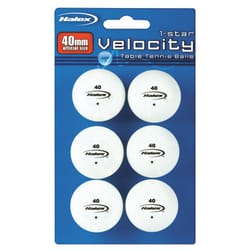 Halex Velocity Table Tennis Balls Plastic White