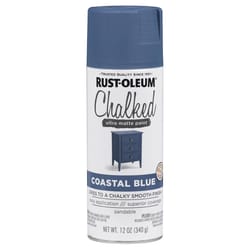 Rust-Oleum Chalked Ultra Matte Coastal Blue Oil-Based Acrylic Sprayable Chalk Paint 12 oz