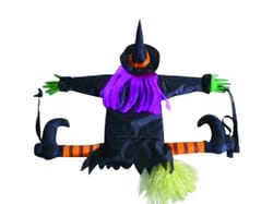 Gemmy 24 in. Crashing Witch Hanging Decor