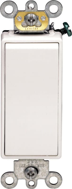 05621-2WS Leviton Decora 20 amps Single Pole Rocker AC Quiet sku 05621-2WS
