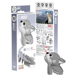 Safari Ltd. Eugy Wolf 3D Puzzle Gray