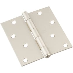 National Hardware 4 in. L Satin Nickel Door Hinge 1 pk