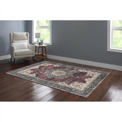 Linon Home Decor Gillies 5 ft. W X 7 ft. L Burgundy Polyester Area Rug