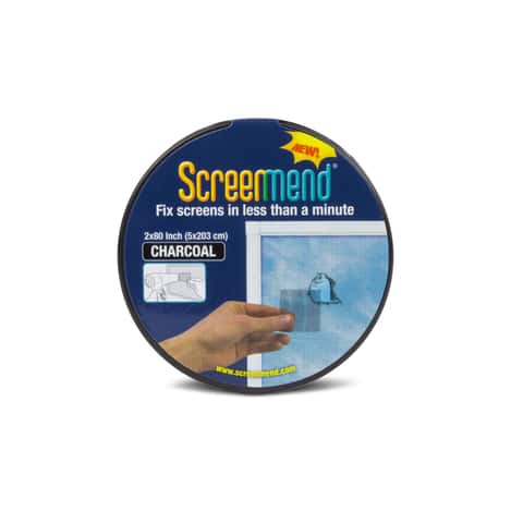 Screenmend Charcoal Fiberglass Screen Repair Patch 2 in. W X 80 in. L 1 pk Screenmend Charcoal Fiberglass Screen Repair Patch 2 in. W X 80 in. L 1 pk