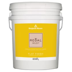 Benjamin Moore Regal Flat Linen White Paint Interior 5 gal