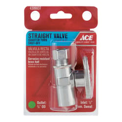 Ace Sweat Compression Brass Shut-Off Valve