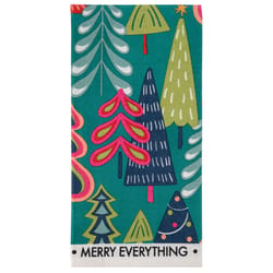 Karma Multicolored Cotton Trees Tea Towel 1 pk