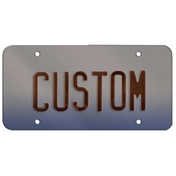 Custom Accessories Black Polycarbonate License Plate Cover