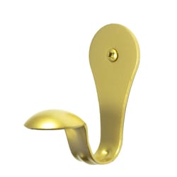 FENIX SmartHook 3.5 in. L Satin Brass Steel Contemporary Hook 15 lb. cap. 1 pk