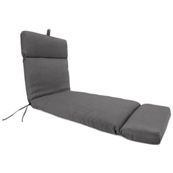Jordan Manufacturing Gray Polyester Chaise Cushion 3.5 in. H X 22 in. W X 72 in. L
