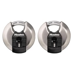 Master Lock M40XT Magnum Discus 2-3/4 in. W Stainless Steel Dual Ball Bearing Locking Disk Padlock K