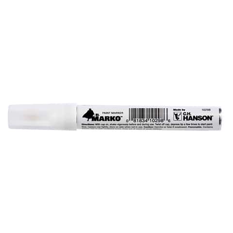 White Long Lasting Interior Tire Paint Pen Permanent Water Proof Marker-  Each