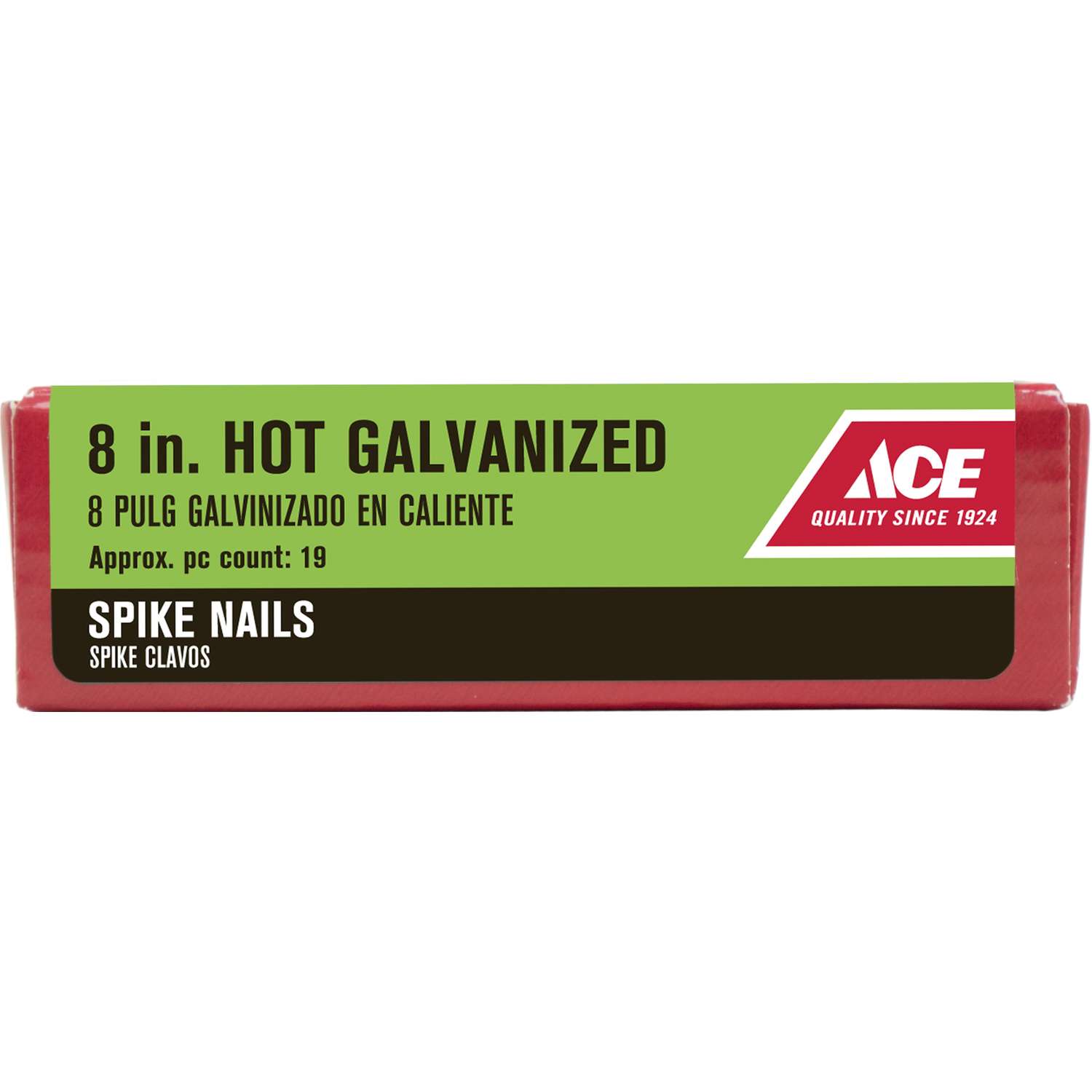 Ace 8 In Spike Hot Dipped Galvanized Steel Nail Diamond 5 Lb Ace Hardware