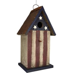 Songbird Essentials 11.42 in. H X 5.91 in. W X 6.69 in. L Wood Bird House