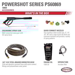 Simpson PowerShot PS60869 Honda 4000 psi Gas 3.5 gpm Pressure Washer