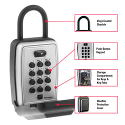 Master Lock 3.13 in. W Metal Lock Box