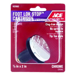 Ace Foot Lok Stop Cartridge 3/8 in. Polished Chrome Drain Stopper