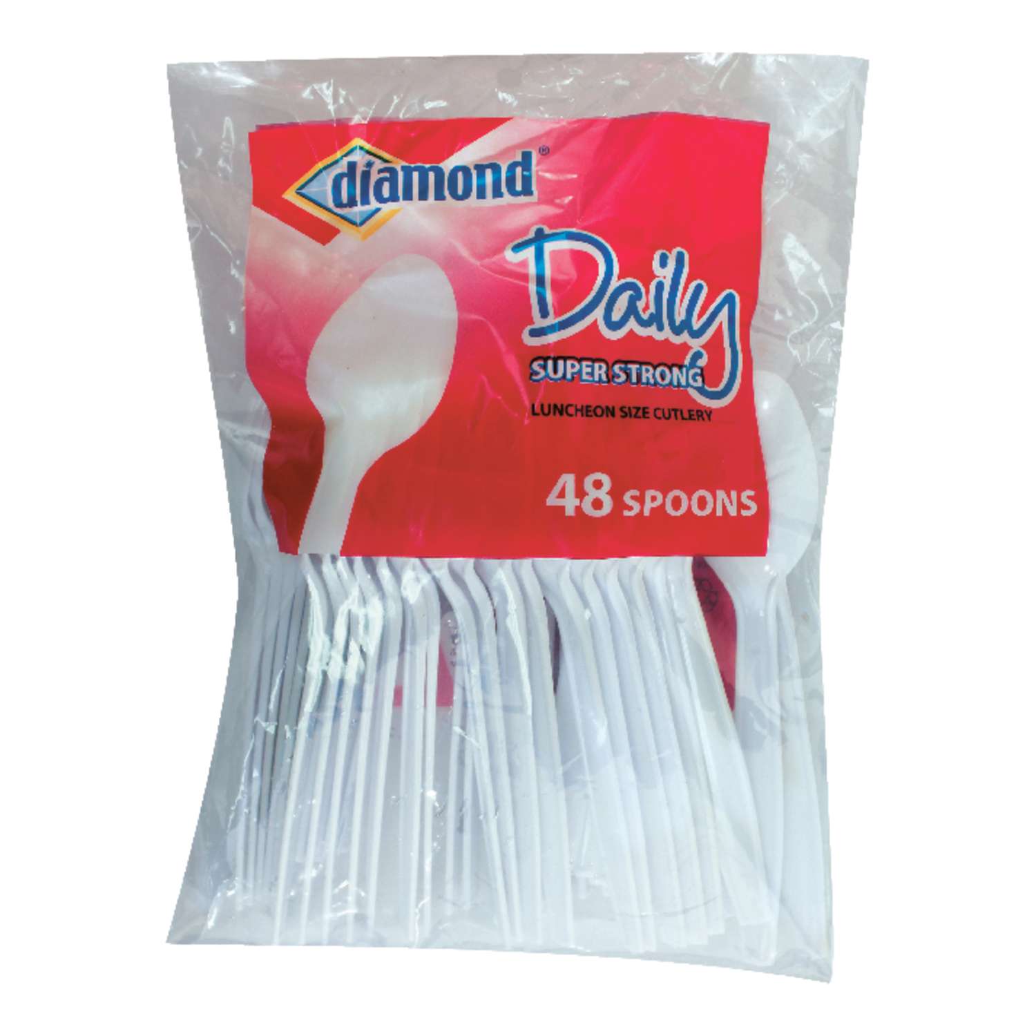 Diamond White Plastic Heavy Duty Spoons 48 pk Ace Hardware