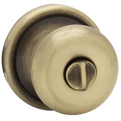 Kwikset Juno Antique Brass Privacy Lockset 1-3/4 in.