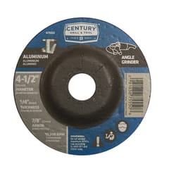Century Drill & Tool 4-1/2 in. D X 7/8 in. Grinding Wheel